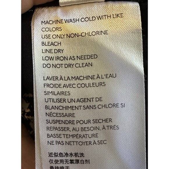 Anthropologie Maeve Size S Sterling Houndstooth Tunic Dress Ballon Sleeve Boho - Picture 16 of 16